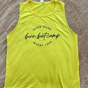 Burn BootCamp medium yellow tank